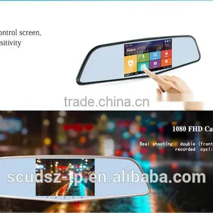 CARDVR HD1080P Touch Screen Mesh Hd Rearview Mirror Dual Cameras BlackThe Best thumbnail-4
