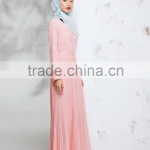 China Purple Maxi Muslim Dresses for Islamic Women thumbnail-5