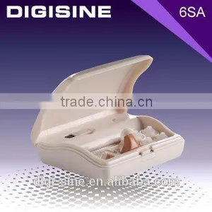 6SA Multifunction Rechargeable Invisible Behind The Ear Hearing Aid Charry Case With LED thumbnail-1