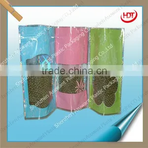 Shiny Aluminium Foil Zipper Bag With See Through Window thumbnail-1