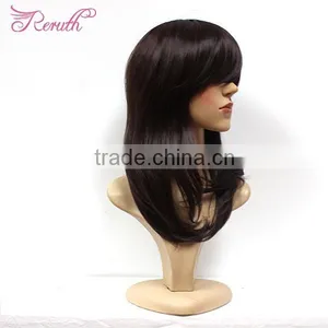 High Quality Natural Black Human Wig Brazilian Virgin Human Hair thumbnail-1