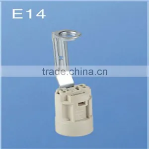 HOT SELL E14 Candle Lamp Holder With Different Height Bracket /push-in for Wires thumbnail-5