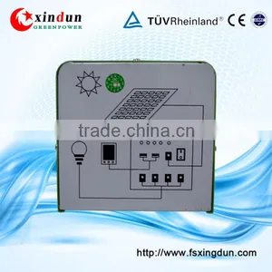 Price Portable Home Mini Project 10W Poly Panel 7ah 12V Solar Led Kit Solar Lighting System With Mobile Charger for Indoor Quality Choice thumbnail-4