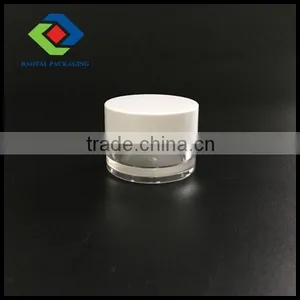 Transparent Petg Jar With White Cap for Cream thumbnail-2