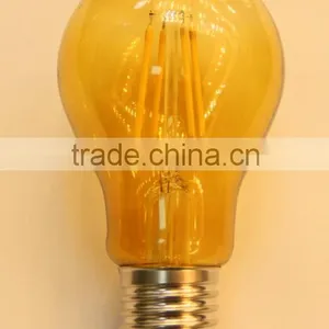 360 Degree A60 4W Dimmable Led Filament Bulb Amber thumbnail-2