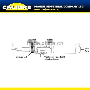 CALIBRE Auto Ignition Refuel GS/TUV CE Torch for Jewelry Gas Heating Torch Gas Soldering Torch thumbnail-5