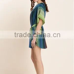Loose Comfortable Short Sleeve Silk Pajama thumbnail-3