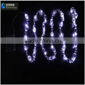 CE&ROHS Decorative LED Copper String Light With Battery Box by Pvc Box Packed thumbnail-1