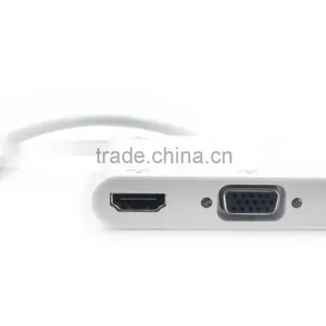 Mini Display Port 1.2 to HD MI /VGA and Audio 3 in 1 Adapter Support 4K*2K thumbnail-2