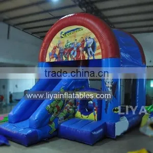 2016 New Inflatable Mini Castle With Princess and Super Hero for Kids thumbnail-2