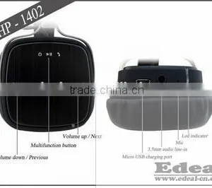 2015 Top Sale Bluetooth,Noise Cancelling,Microphone Function and Waterproof Bluetooth Music Headphones From BSCI Manufacturer thumbnail-6