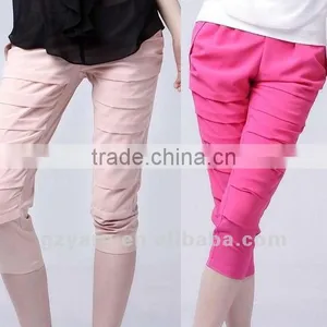 Women Pants Design Suit Uniform 2011-2012 Pockets Embroidery Wide Leg and Tops Gym Wear thumbnail-1