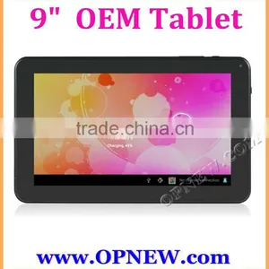 Cheap 9 Inch Quad Core Tablet pc Allwinner A33 CPU1.6Mhz OEM ODM Service Opnew Wholesale thumbnail-1