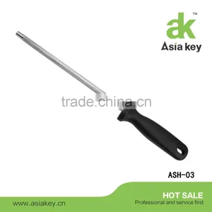Hanging Storage 9 Inches PP Material Handle Black Color Sharpening Steel For Kitchen Knife thumbnail-3
