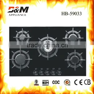 India Burner Tempered Glass Built-in 5burner Gas Stove thumbnail-1
