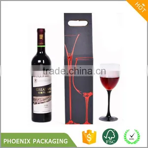 High Quality Luxury Paper Folding Red Wine Boxes Cheap Price thumbnail-2