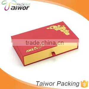 New Year Custom Design Logo Hot Stamping Fancy Paper Red Packet Slide Box thumbnail-2