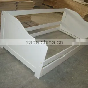 Modern Quality Solid Pine Wood Box Bed Designs for Sofa Bed thumbnail-4