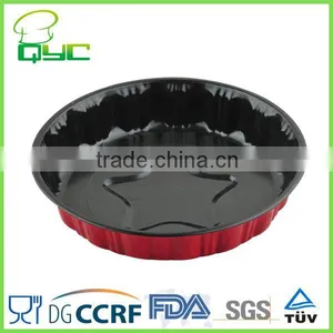 Non-Stick Carbon Steel Round Flower Tart Pan With Star thumbnail-1