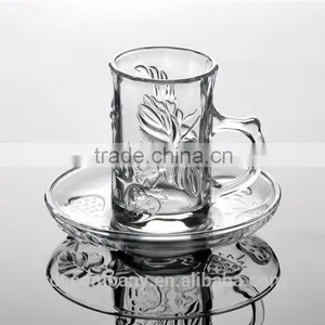 Factory Price Personlized Crystal Cup and Saucer thumbnail-2