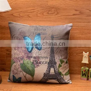 The Eiffel Tower Printed Decorative Pillow Covers Modern Style Seat Cushion thumbnail-2