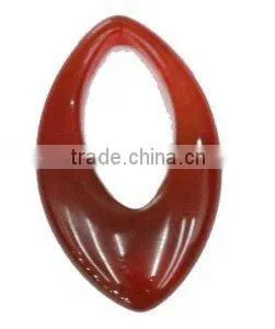 40x25mm Marquise Cutting Red Agate Loose Jewelry Pendant thumbnail-1