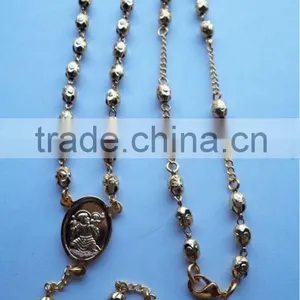 Gold Plated Ladies Rosary thumbnail-1