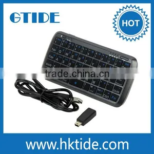 Gtide Wireless Portable Mini Rechargeable 54 Keys Bluetooth 3.0 Keyboard and Power Bank Combo for IPhone/Android Smartphone thumbnail-2