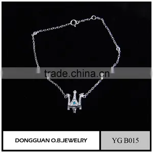 AAA Clear Stone Women Bracelet Cheap Price Fashion Silver Ladies Bracelet Models thumbnail-1