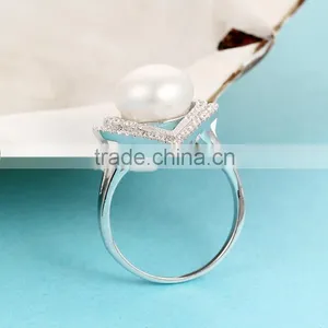 Pearl Ring Designs Heart Shape New Arrival Rings for Women SRE136W thumbnail-2
