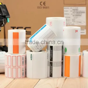 Direct Thermal Paper Adhesive Stickers Die Cut Packaging Label Rolls thumbnail-1