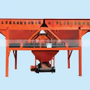 Small Capacity 2 Aggregate Bins PLD800 Concrete Batcher for HZS25 Mixing Plant thumbnail-5