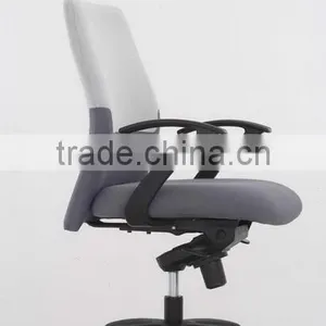 Fabric Swivle Office Computer Chair With pp Armrest and Nylon Base thumbnail-1