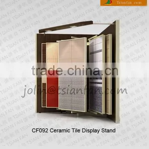 CF092 Showroom Mdf Board Furniture / Metamic Tile Display Rack / Page Turning Type Rack thumbnail-1