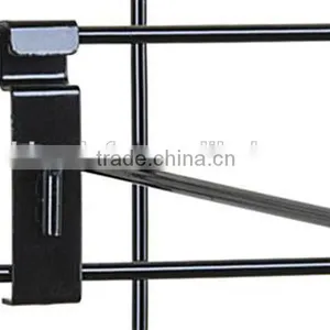 12" Black Gridwall Hook With Angled Tip Meshwall Hook for Impulse Purchases thumbnail-2