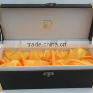 MDF Wine Box Covered Leather Fits One Bottel thumbnail-1