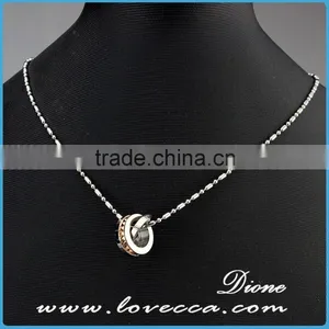Europe Trends Silver Stainless Steel Necklace Pendant Glass Bottle Pendants Jewelry thumbnail-5