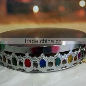 Wedding Cake Stand With Colorful Bead for Wedding Decoration thumbnail-1