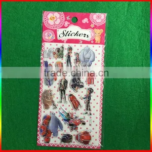 Embossed PVC Stickers Heart Design Stickers With Silver Edge thumbnail-3