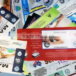 Printed Heat Seal Hot Melt Heat Sensitive Mattress Label thumbnail-3