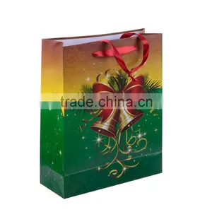 Special Custom Made Printed ,paper Christmas Gift Bags thumbnail-1