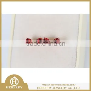 High Quality Red Garnet Stud Earrings Jewelry With 925 Silver thumbnail-4