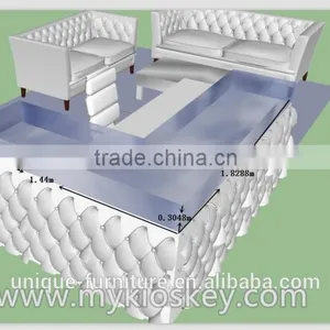Beauty Salon Reception Desk With Lexury Sofa thumbnail-1