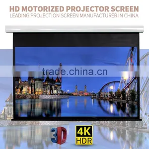 Electric Projection Screen /wall or Ceiling Mounted Motorised Projector Screen for Home Cinema thumbnail-2