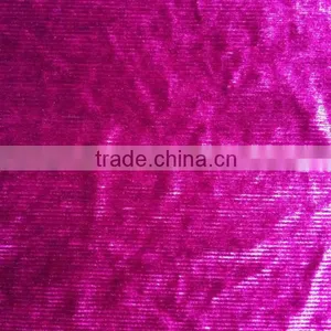 High Quality Stripe Poly/spadnex Stripe Korea Velvet Fabric for Dress, Blouse thumbnail-6