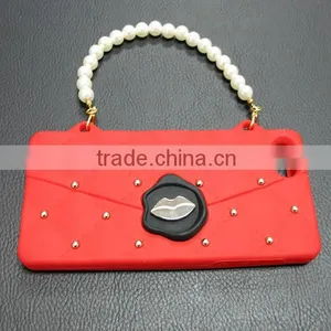 Silicone Cliche Case for IPhone 5 Decorated With Metal Studs thumbnail-1