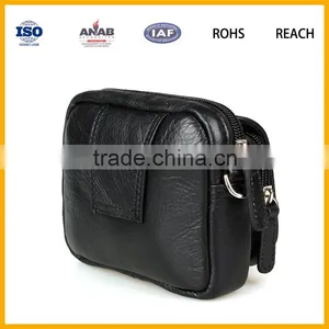 Leather Fanny Pack Pocket Travel Waist Belt Bag Cell Phone Holder thumbnail-2