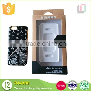 China Hanging Hook Recyclable Kraft Paper Phone Case Packaging Box With Custom Logo thumbnail-4