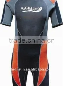 Men's Shorty Sleeve Neoprene Wet Suit and Surfing Suit thumbnail-1