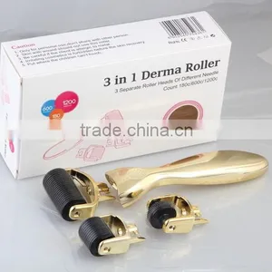 New Arrival NL301 ! 180/600/1200 Micro Needle Derma Roller,3 in 1 Derma Roller,high Quality 3 in 1 Derma Roller thumbnail-3